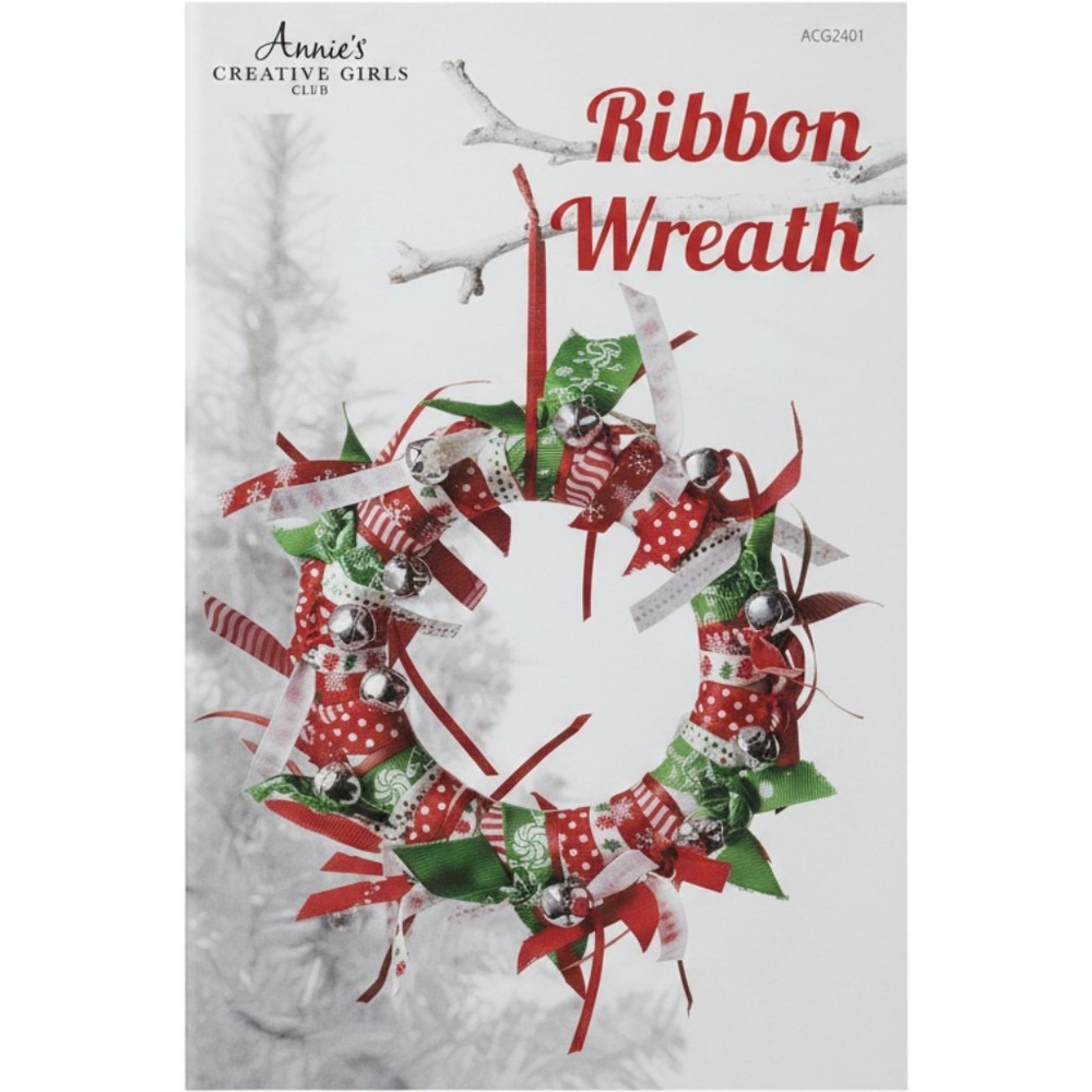 Annies‎ Creative Girls Club Ribbon Wreath Craft Kit Holiday ACG2401 New
